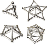 LOADS OF FUN WITH MAGNETIC STICKS AND STEEL BALLS TOY BUILDING SET