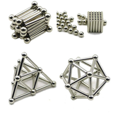 LOADS OF FUN WITH MAGNETIC STICKS AND STEEL BALLS TOY BUILDING SET