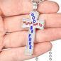 God Wants Me To Be Free - High Quality Cross Necklace with Ball Chain