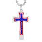 American Flag Cross - High Quality Necklace with Ball Chain