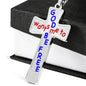 God Wants Me To Be Free - High Quality Cross Necklace with Ball Chain