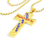 God Wants Me To Be Free - High Quality Cross Necklace with Ball Chain
