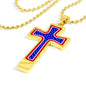 American Flag Cross - High Quality Necklace with Ball Chain