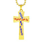 God Wants Me To Be Free - High Quality Cross Necklace with Ball Chain