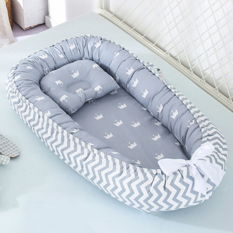 Portable Crib and Baby Nest Bed with Pillow-Life Guidance Discoveries