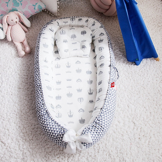Portable Crib and Baby Nest Bed with Pillow-Life Guidance Discoveries