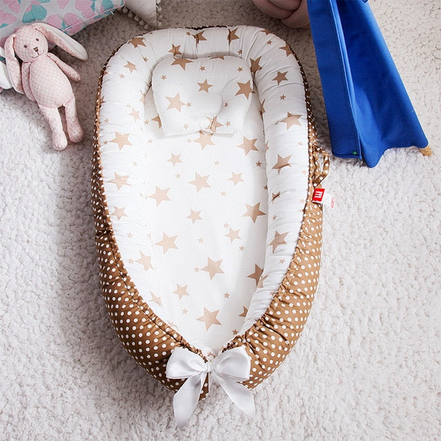 Portable Crib and Baby Nest Bed with Pillow-Life Guidance Discoveries