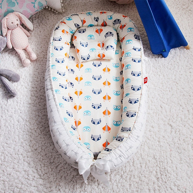 Portable Crib and Baby Nest Bed with Pillow-Life Guidance Discoveries