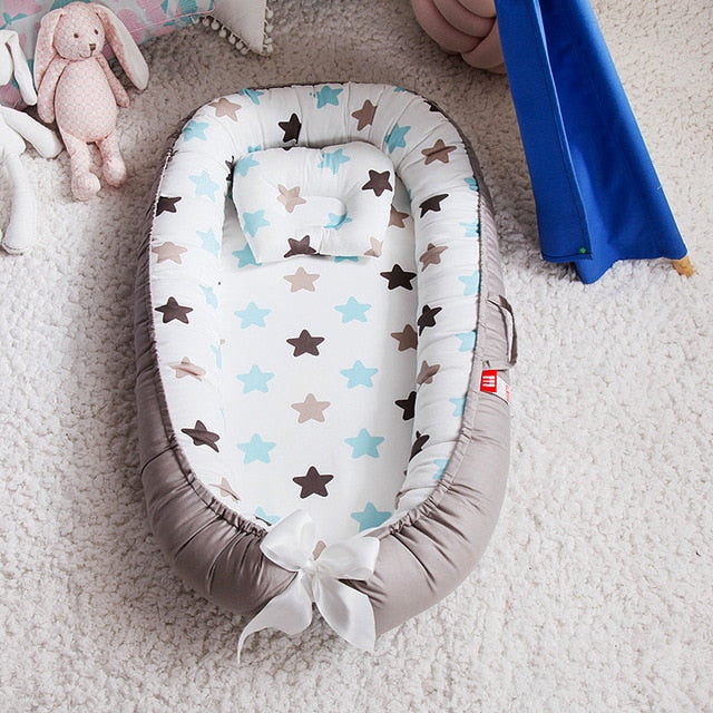 Portable Crib and Baby Nest Bed with Pillow-Life Guidance Discoveries