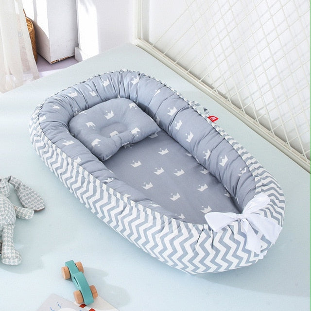 Portable Crib and Baby Nest Bed with Pillow-Life Guidance Discoveries