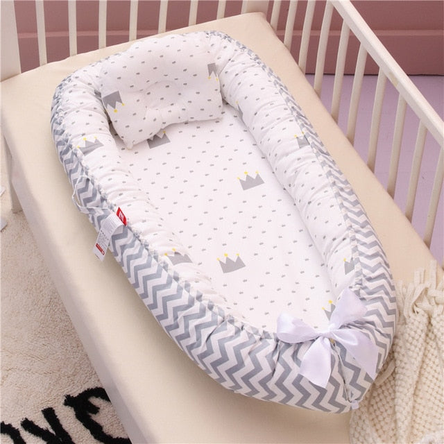 Portable Crib and Baby Nest Bed with Pillow-Life Guidance Discoveries