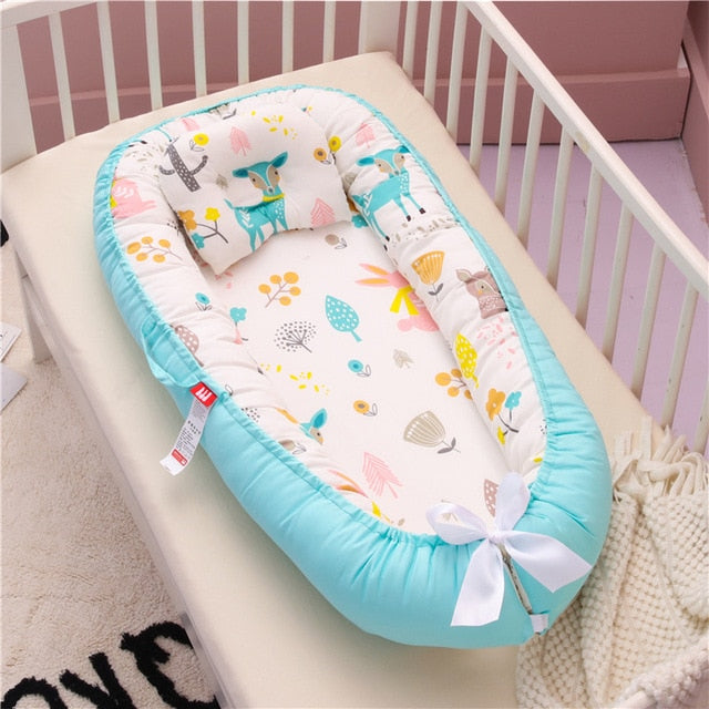Portable Crib and Baby Nest Bed with Pillow-Life Guidance Discoveries