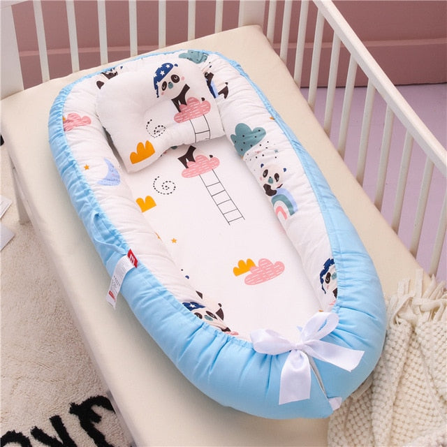 Portable Crib and Baby Nest Bed with Pillow-Life Guidance Discoveries