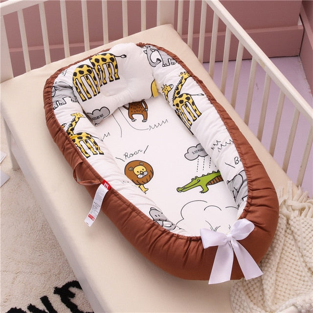 Portable Crib and Baby Nest Bed with Pillow-Life Guidance Discoveries