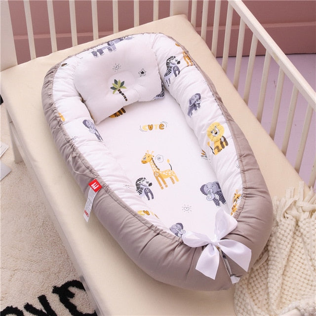 Portable Crib and Baby Nest Bed with Pillow-Life Guidance Discoveries