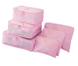 Carnation pink packing cubes - 6 of them