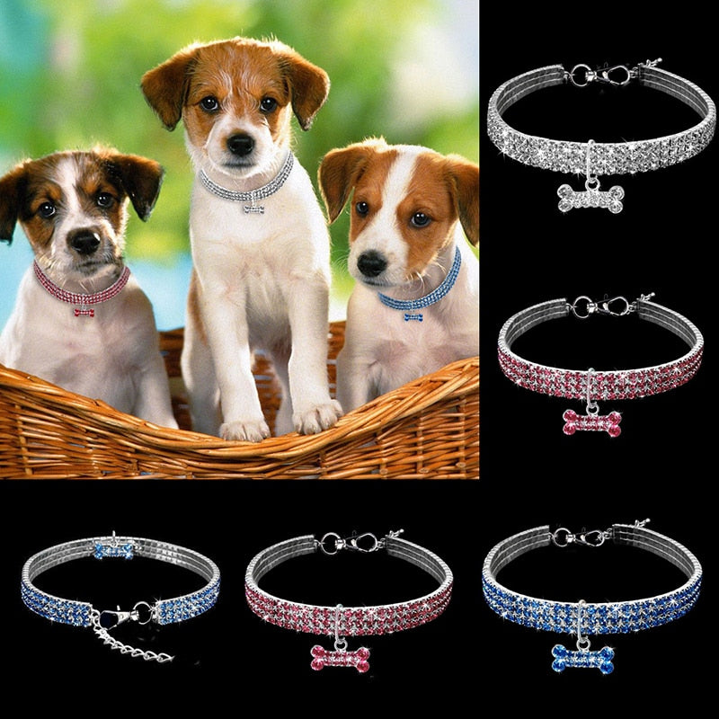 Exquisite Bling Crystal Dog Collar-Bling Doggie Collar-Life Guidance Discoveries