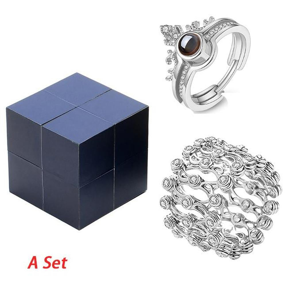 100 Language I Love You Rings with Jewelry Box-Ring-Life Guidance Discoveries