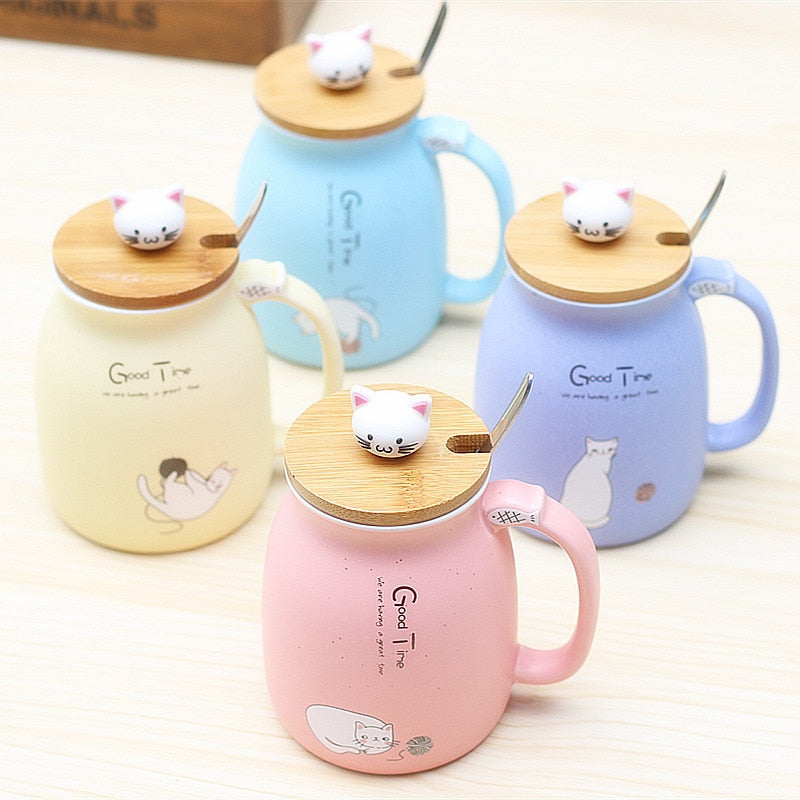 Set of 4 Kitty Cups