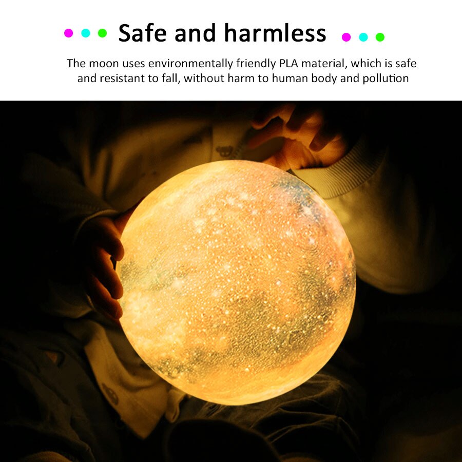 USB Rechargeable Moon Lamp-Life Guidance Discoveries