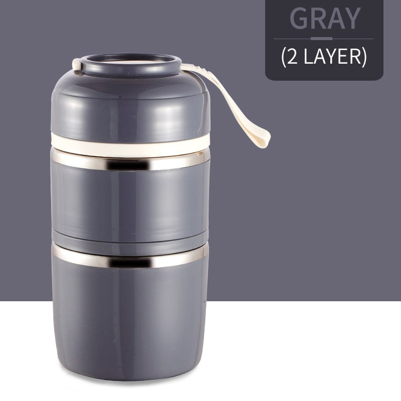 Stainless Steel Vacuum Thermal Lunch Box Insulated Lunch Bag
