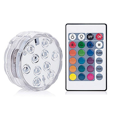 10 Led Remote Controlled Underwater Night Lights Purrfect for Your POOL-Life Guidance Discoveries