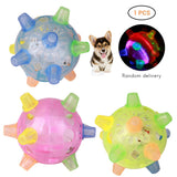 Electric Flashing Jumping Ball for Doggie and Kitty-LED Ball Toy for Doggie-Life Guidance Discoveries