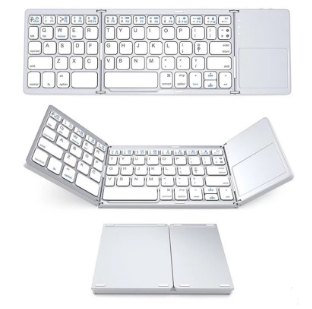 Platinum/Silver Foldable Keyboard