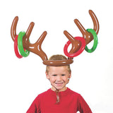 Christmas Inflatable Reindeer Antler Ring Toss Game-Life Guidance Discoveries