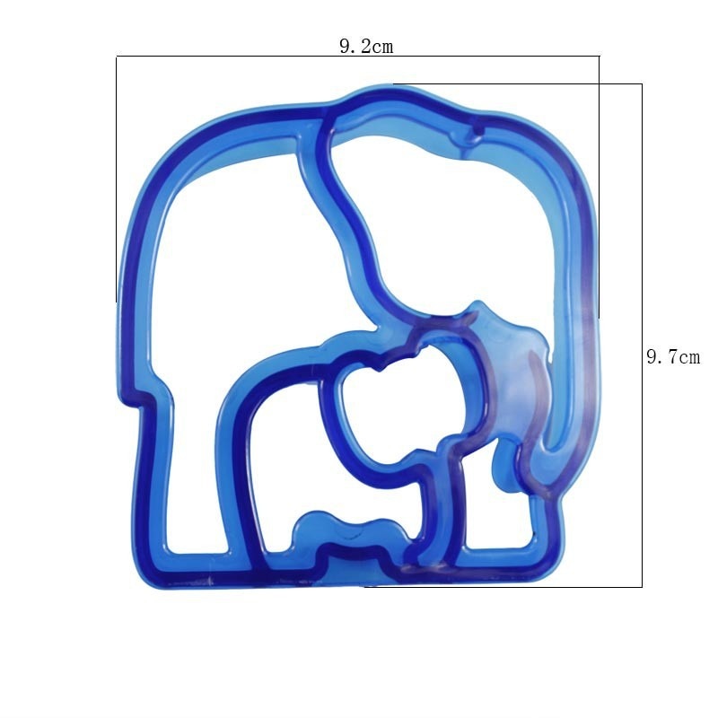 Elephant shape mold in blue