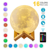 MYSTICAL MOON LAMP-16 Colors LED Rechargeable USB Night Light