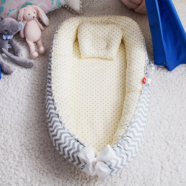 Portable Crib and Baby Nest Bed with Pillow-Life Guidance Discoveries