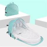 Portable Crib and Folding Bed for a Newborn Baby with a Mosquito Net-Life Guidance Discoveries