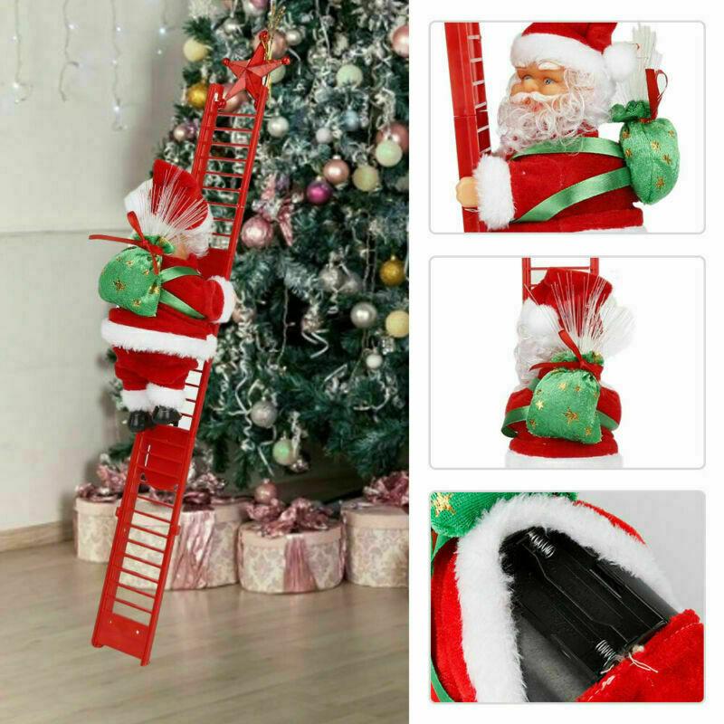 Electric Santa Claus Climbing Ladder Doll-Life Guidance Discoveries